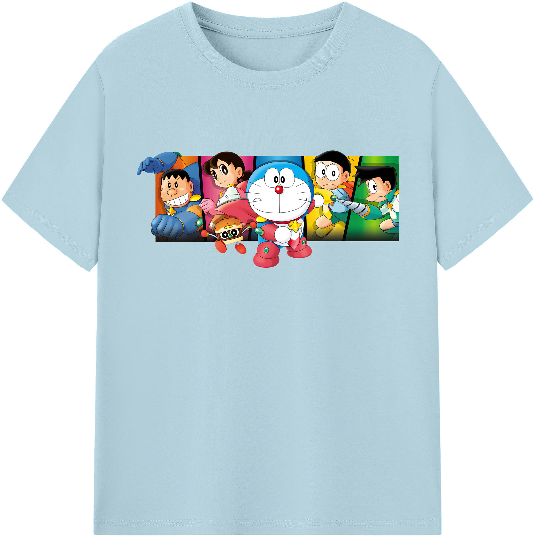 （画像用） ドラえもん Doraemon 綿100％半袖Tシャツ（フロントプリント）